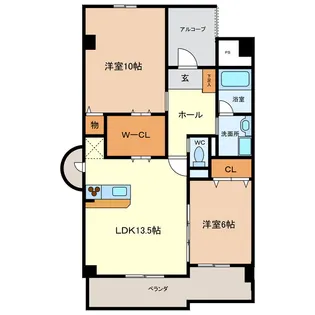 クレーネワン【3階】の間取り