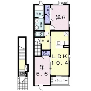 ボナールA・I【2階】の間取り