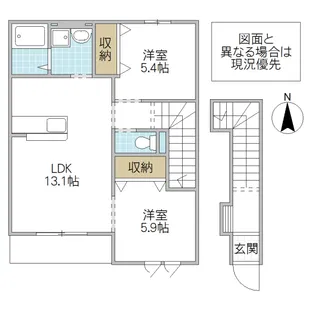 シンビー館 I棟【2階】の間取り