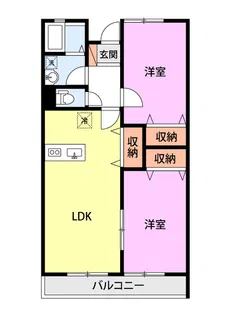 エクセレント柏 A【2階】の間取り