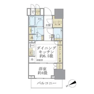 ザ・パークハウス麹町レジデンス【4階】の間取り