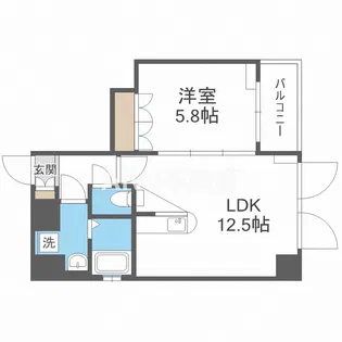 エクセレント南森町【3階】の間取り