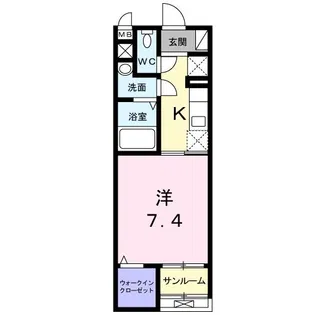 アプローズ 宝栄【1階】の間取り