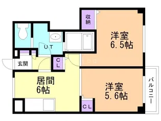 大東パレス【1階】の間取り