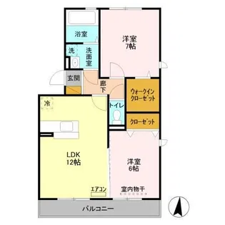 オルテンシア【3階】の間取り