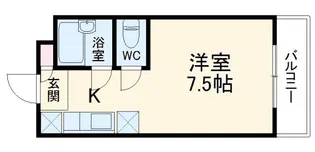 シティーハウスMARSA【1階】の間取り