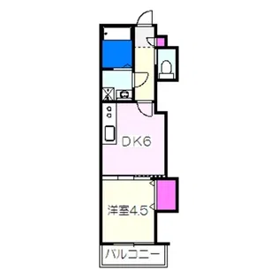 TKアンバーコート羽衣II【1階】の間取り