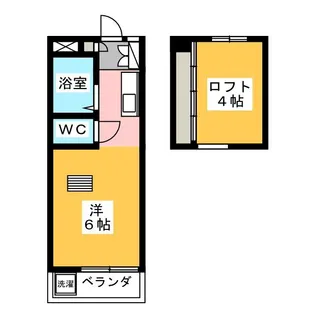 サンライトパストラルB棟【1階】の間取り