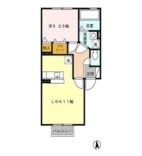 トゥロアサンパティーク【2階】の間取り