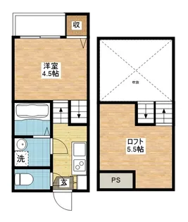 Modern Palazzo住吉レジサム【2階】の間取り