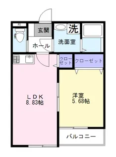 ALMO K 東船橋【2階】の間取り