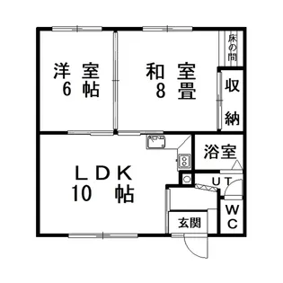 サニーハイツ(花園町)【3階】の間取り