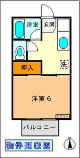 パルシティ泉【1階】の間取り