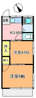 第二光楽荘【1階】の間取り