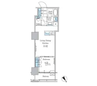 パークアクシス横濱関内SQUARE【12階】の間取り