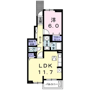 ルミエール【1階】の間取り