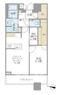 N BrilliaTowers目黒ノースレジデンス【14階】の間取り