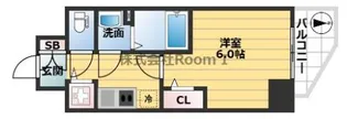 プレサンス天満橋チエロ【15階】の間取り
