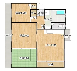 アーバンコート山根【2階】の間取り