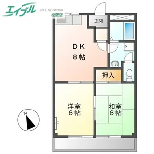 サンパレスSAKAI【3階】の間取り
