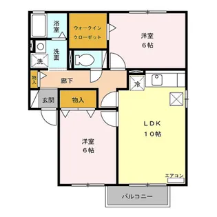ウィルモア【1階】の間取り