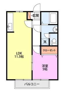 新潟県新潟市中央区鳥屋野南1【アパート】の間取り