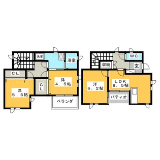 静岡県沼津市今沢【一戸建】の間取り
