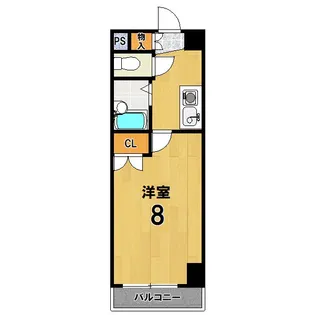 サンリーベ衣笠【2階】の間取り