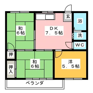 メゾン新町【1階】の間取り