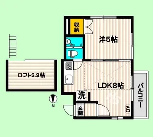 東京都杉並区堀ノ内1【アパート】の間取り