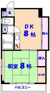 高力マンション【3階】の間取り