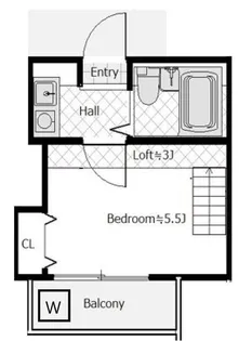 ブルームハイム富士塚【2階】の間取り