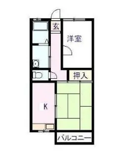 コーポエスペランス【1階】の間取り