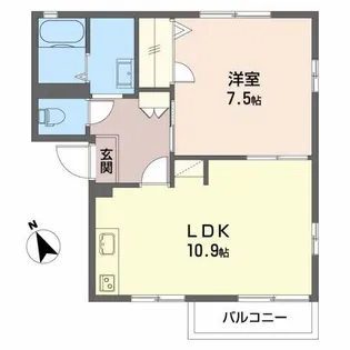 パティオ緑町【1階】の間取り