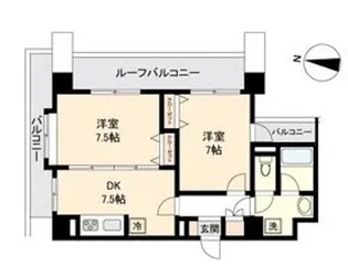 ガーネットヒルズ上杉【6階】の間取り