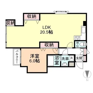 第二グレースビル【2階】の間取り