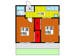 第一ハイツ池田【1階】の間取り