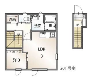 山猫荘【2階】の間取り