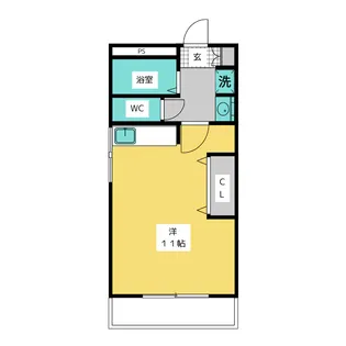 コーポシオン【3階】の間取り