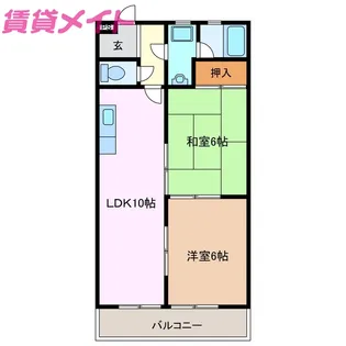 プルミエレーヴ【2階】の間取り