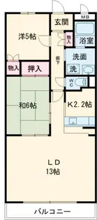 大阪府富田林市藤沢台6【マンション】の間取り