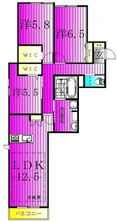 アレーズKASHIWANOHA【2階】の間取り