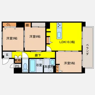 ソアラ南上原【4階】の間取り