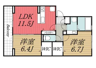 千葉県市原市五所【アパート】の間取り