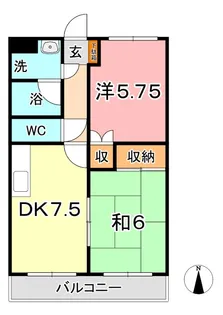 瀬戸内コーポ【2階】の間取り