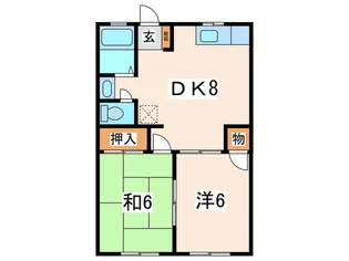 リ-ベ高部の間取り