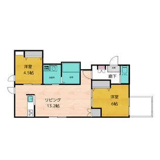 GARDEN COURT【3階】の間取り