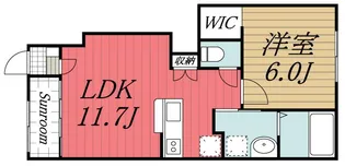 千葉県千葉市中央区矢作町【アパート】の間取り