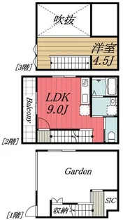 千葉県四街道市鹿渡【アパート】の間取り