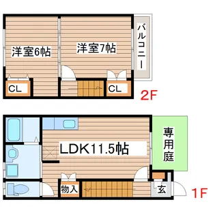 アスコット飯野坂A棟の間取り